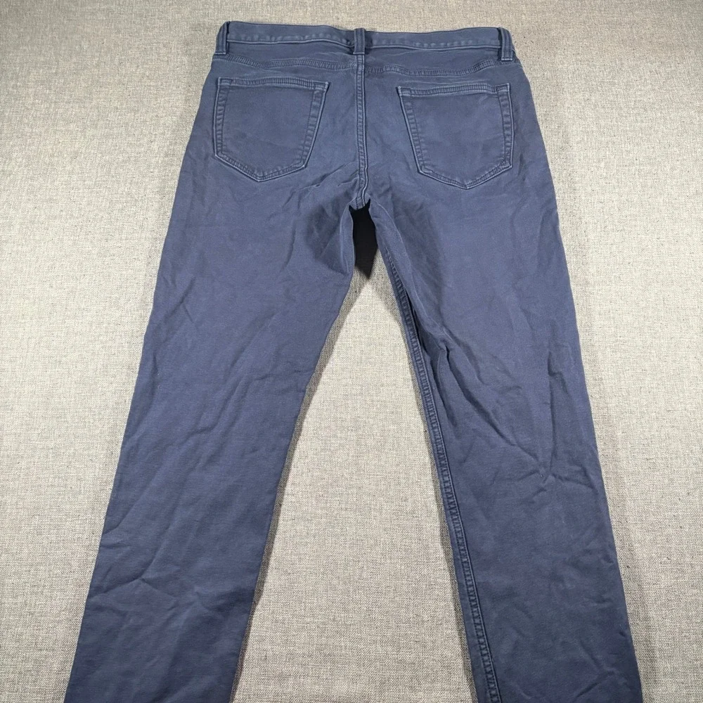 Banana Republic Traveler Pants Men 33x32 (Fits 33x29) Navy Blue Slim Fit Stretch